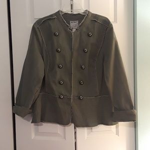 Old Navy Size 2X Military Style Jacket Olive Green